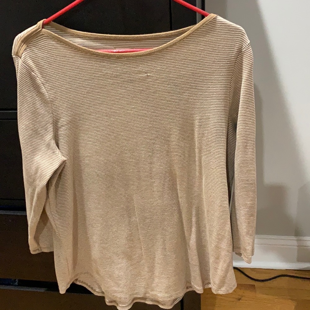 Striped faded glory 3/4 sleeve shirt